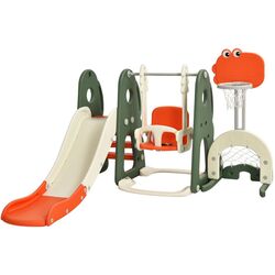 Complex de joaca 6in1 Costway TY327935OR (Orange/Green)