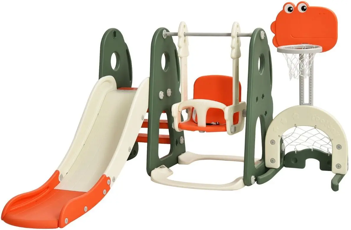 Complex de joaca 6in1 Costway TY327935OR (Orange/Green)