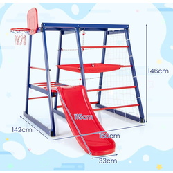 Complex de joaca 7in1 Costway NP11910 (Blue/Red) Thumb