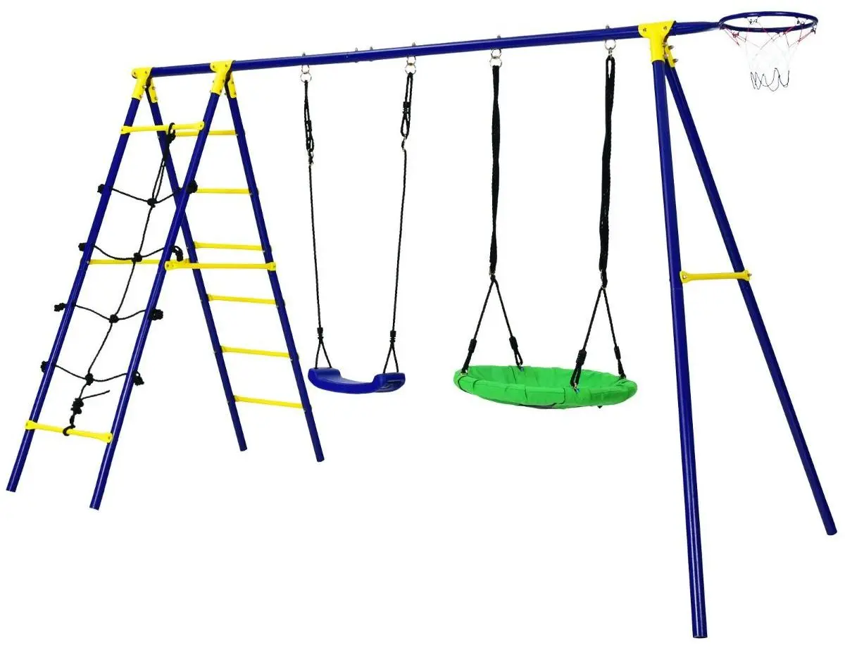 Complex de joaca Costway NP10248 (Yellow/Blue)