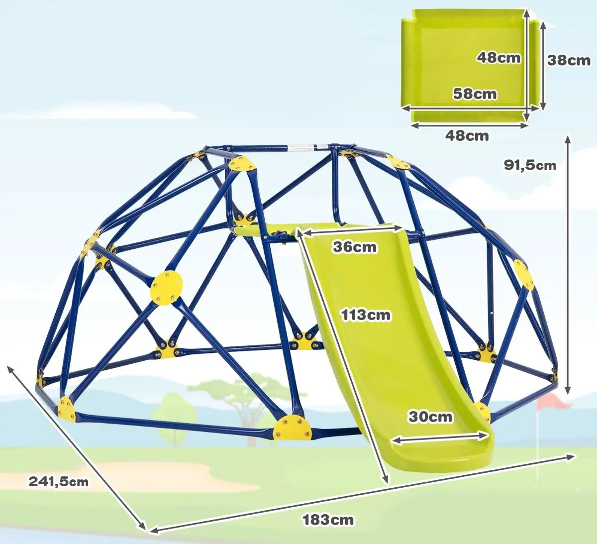 Игровой комплекс Costway NP10769-YW (Yellow/Blue)