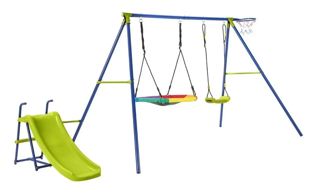 Complex de joaca Costway NP11092 (Blue/Green)