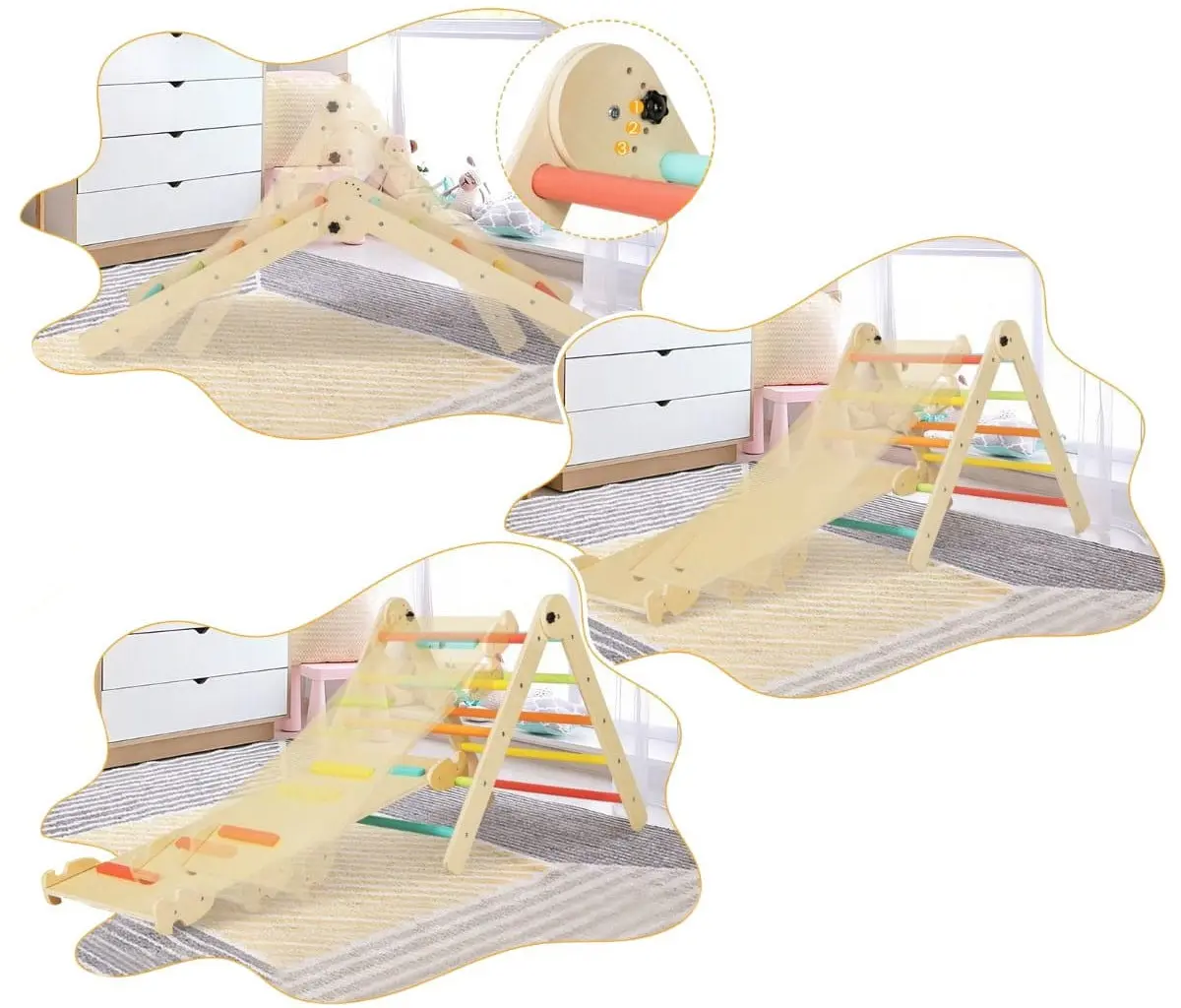 Complex de joaca Costway TS10124CL (Multicolour)