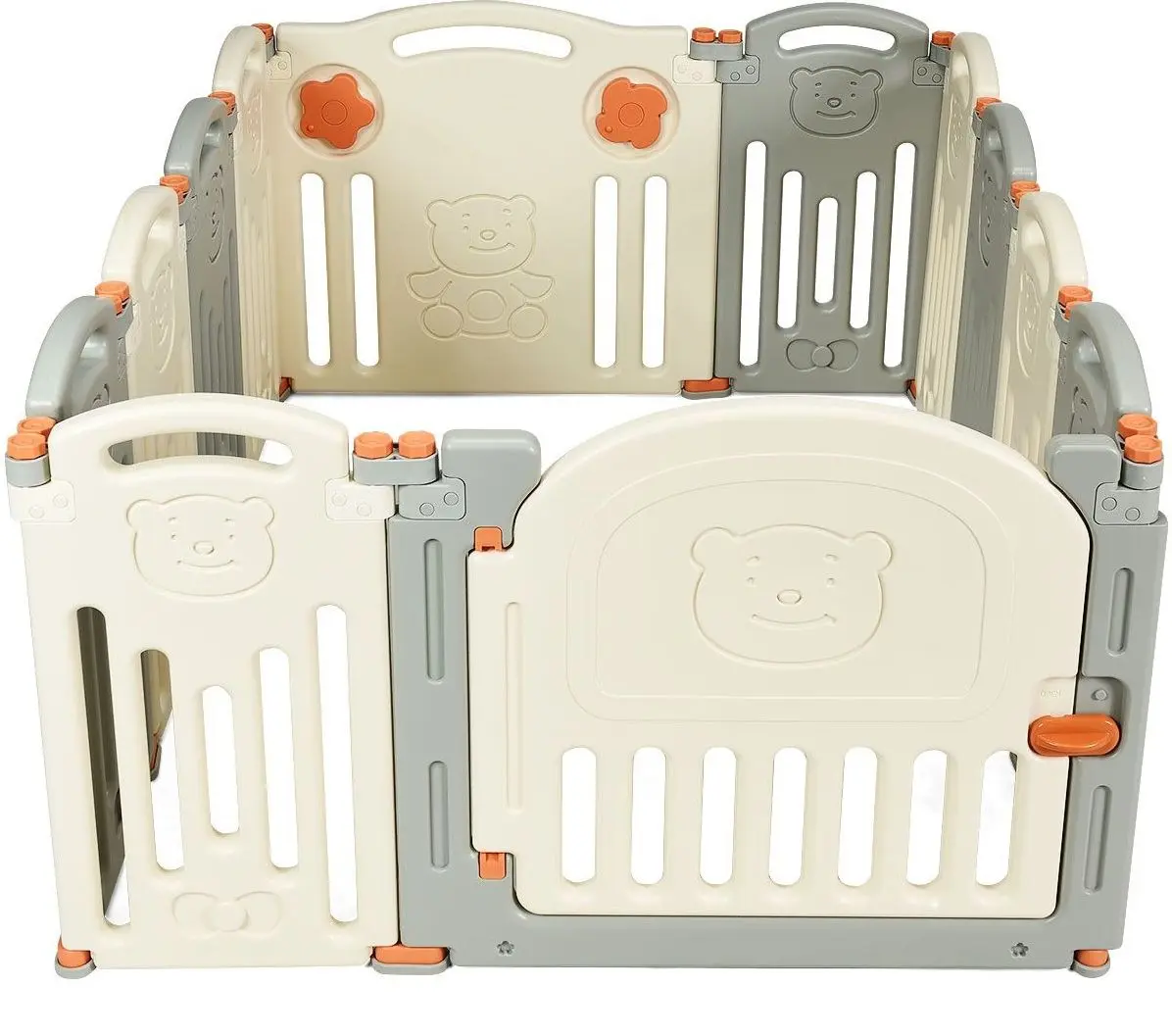 Tarc de joaca Costway BB5306 (Beige/Gray)