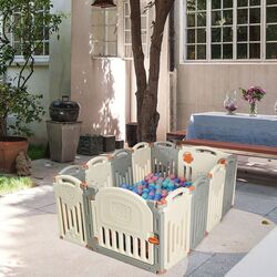 Tarc de joaca Costway BB5306 (Beige/Gray) Thumb