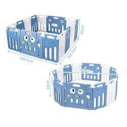 Tarc de joaca Costway BB5487BL (Blue/White) Thumb