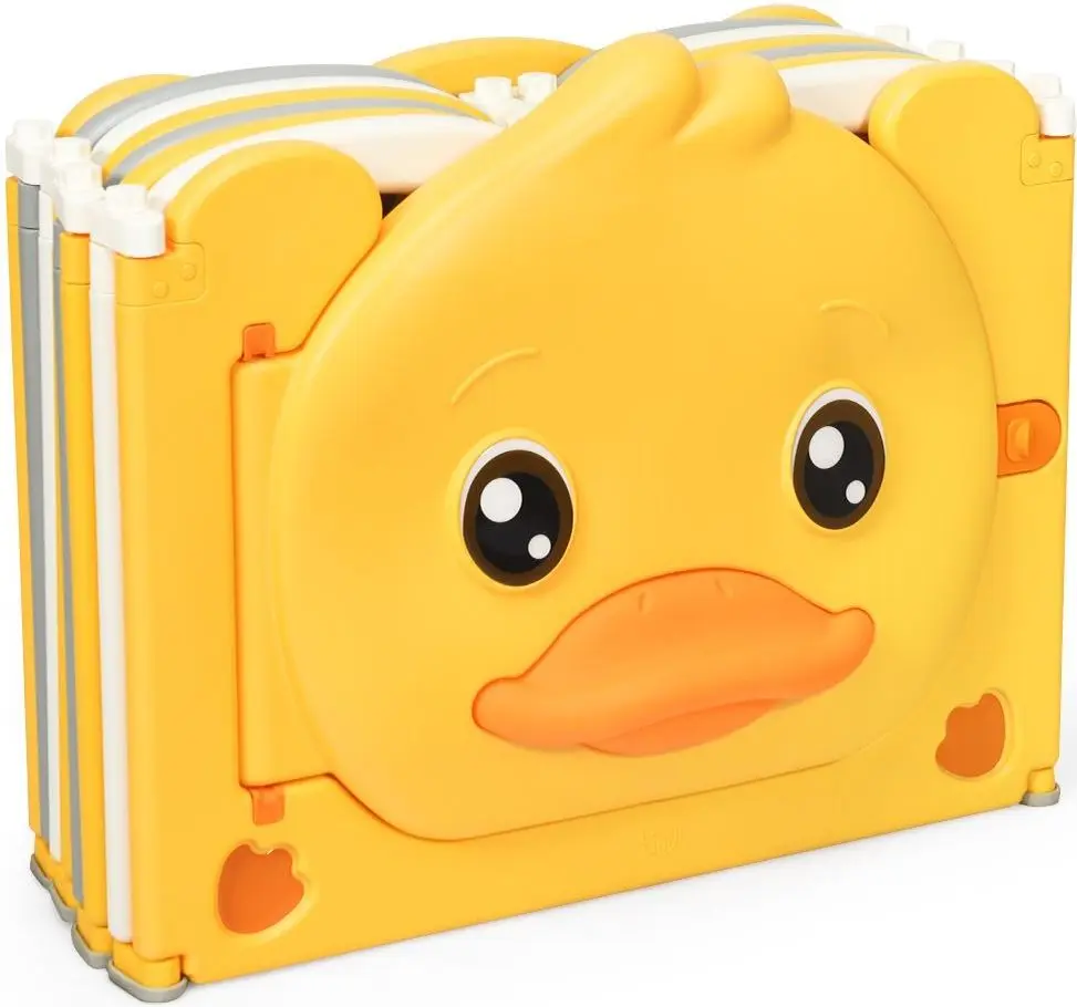 Tarc de joaca Costway BB5586 (Yellow/White/Gray)