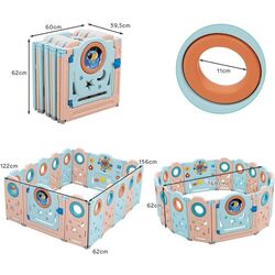 Tarc de joaca Costway BB5678 (Pink/Blue) Thumb