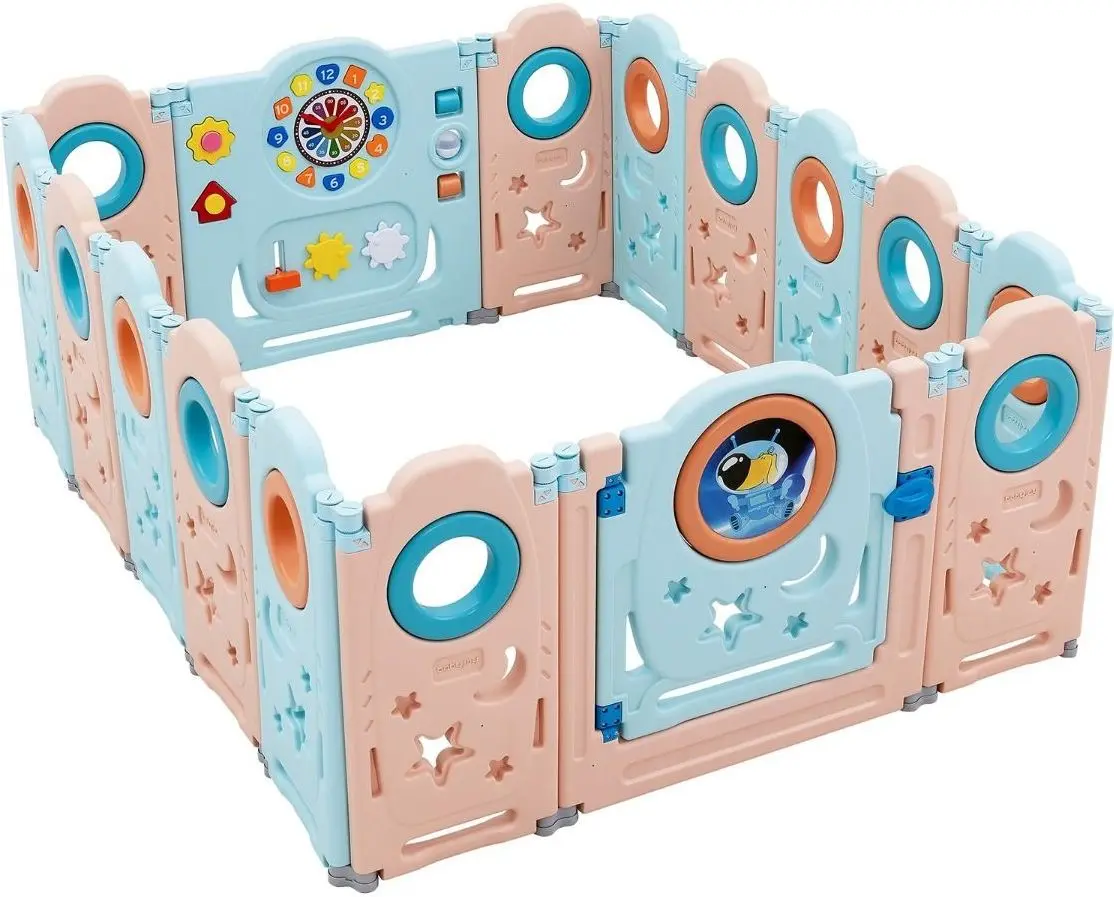 Tarc de joaca Costway BB5678 (Pink/Blue)