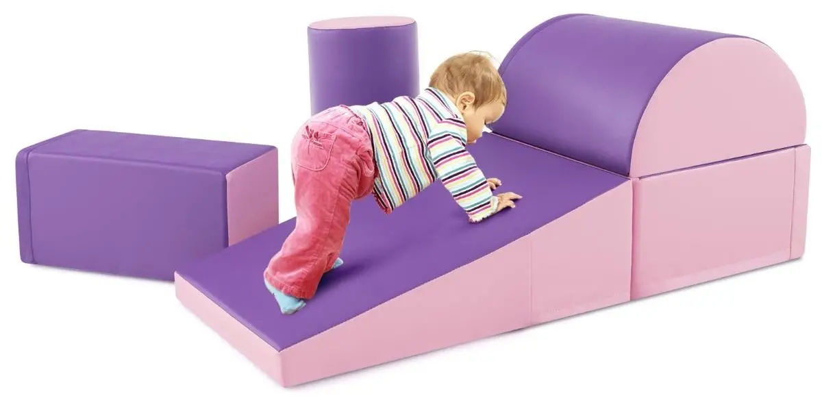 Диван-трансформер Costway FH10095PU (Pink/Purple)