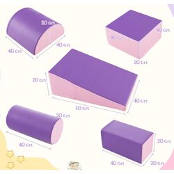 Диван-трансформер Costway FH10095PU (Pink/Purple) Thumb