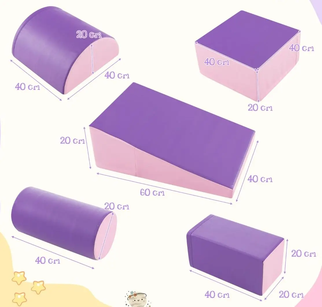 Диван-трансформер Costway FH10095PU (Pink/Purple)