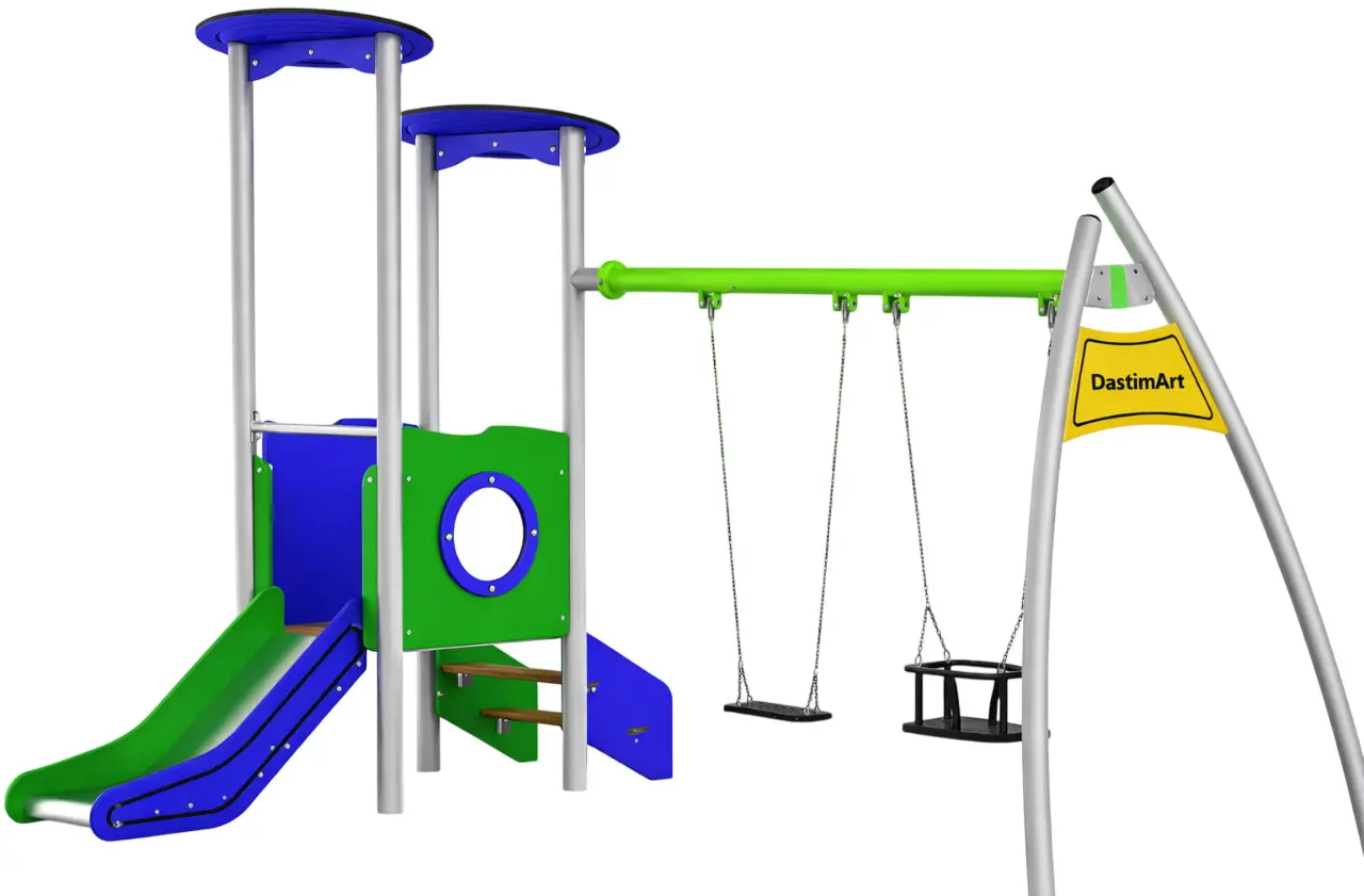 Игровой комплекс DastimArt 108 (Blue/Green/Silver)