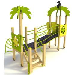 Игровой комплекс DastimArt 109 (Green/Yellow/Natural) Thumb