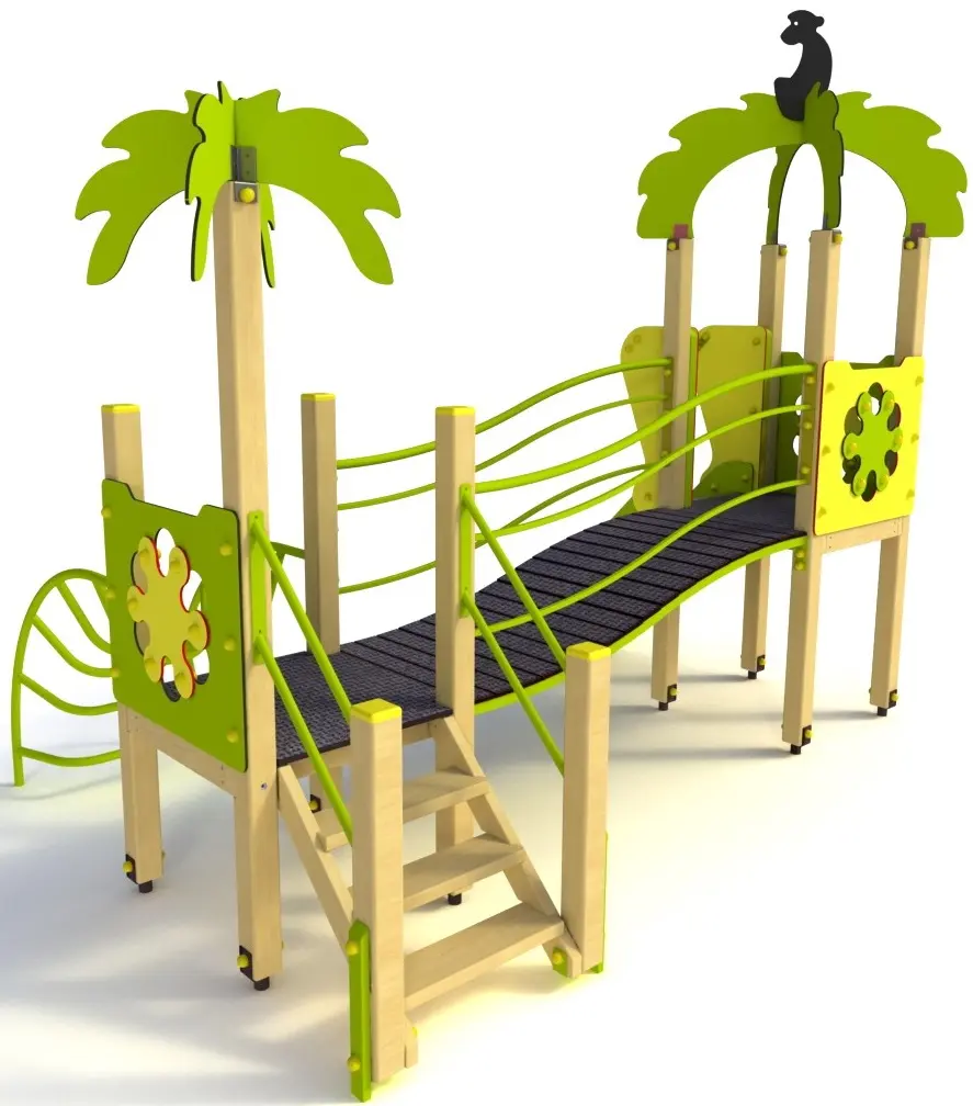 Игровой комплекс DastimArt 109 (Green/Yellow/Natural) - 3