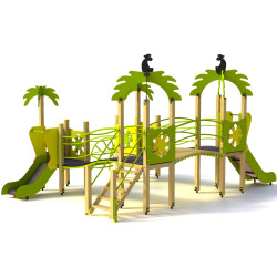 Игровой комплекс DastimArt 110 (Green/Yellow/Natural) Thumb