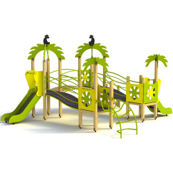 Игровой комплекс DastimArt 110 (Green/Yellow/Natural) Thumb