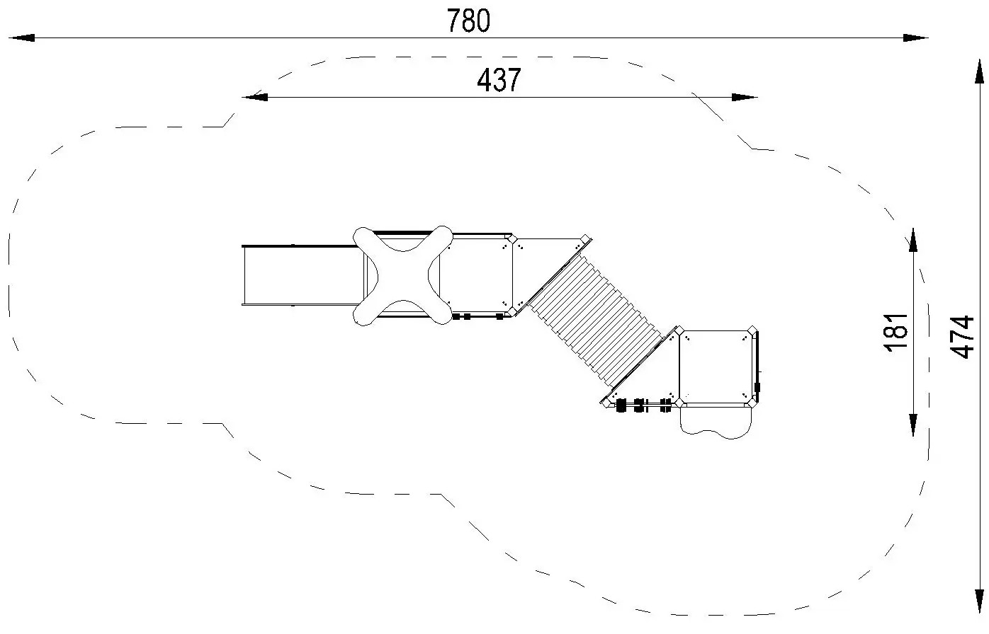 Игровой комплекс DastimArt 114 (Green/Yellow) - 2