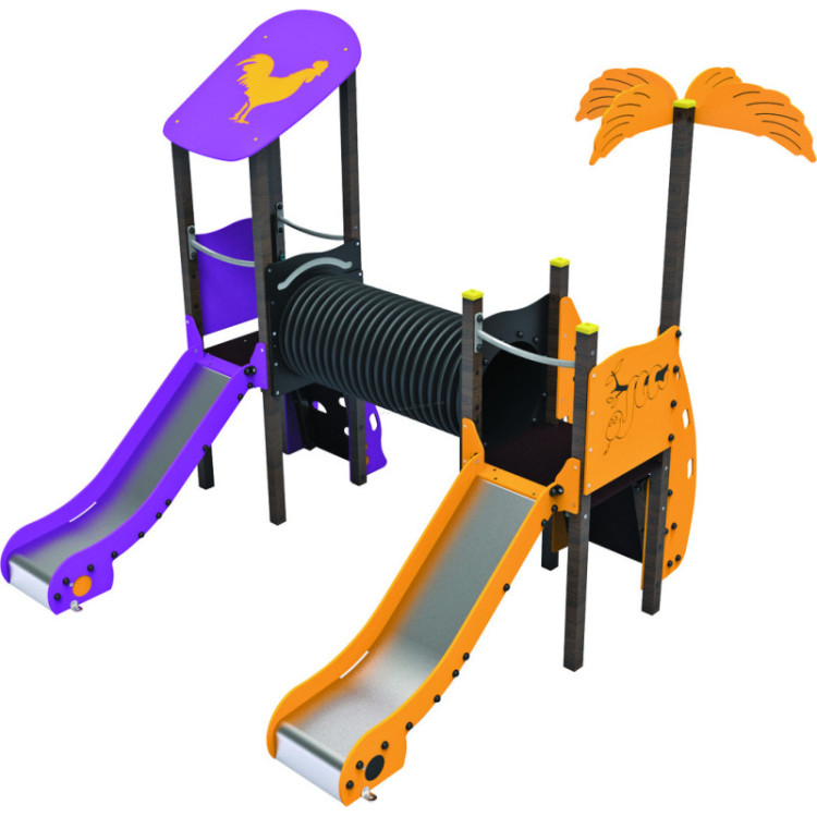Complex de joaca SMYard 115 (Orange/Purple)