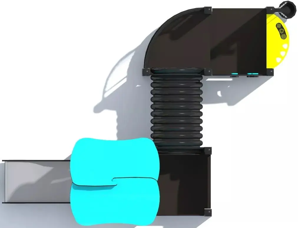 Complex de joaca DastimArt 120 (Blue/Yellow/Black) - 3