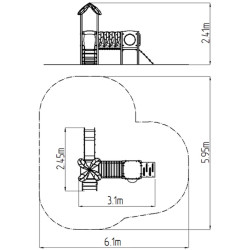 Игровой комплекс DastimArt 123 (Green/Yellow) Thumb