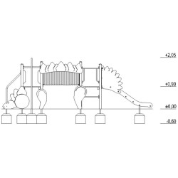 Игровой комплекс DastimArt 128 (Green/Orange) Thumb