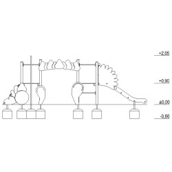 Игровой комплекс DastimArt 128.1 (Orange/Green) Thumb
