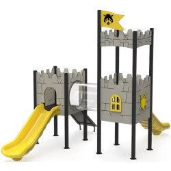 Игровой комплекс DastimArt 142 (Grey/Yellow) Thumb