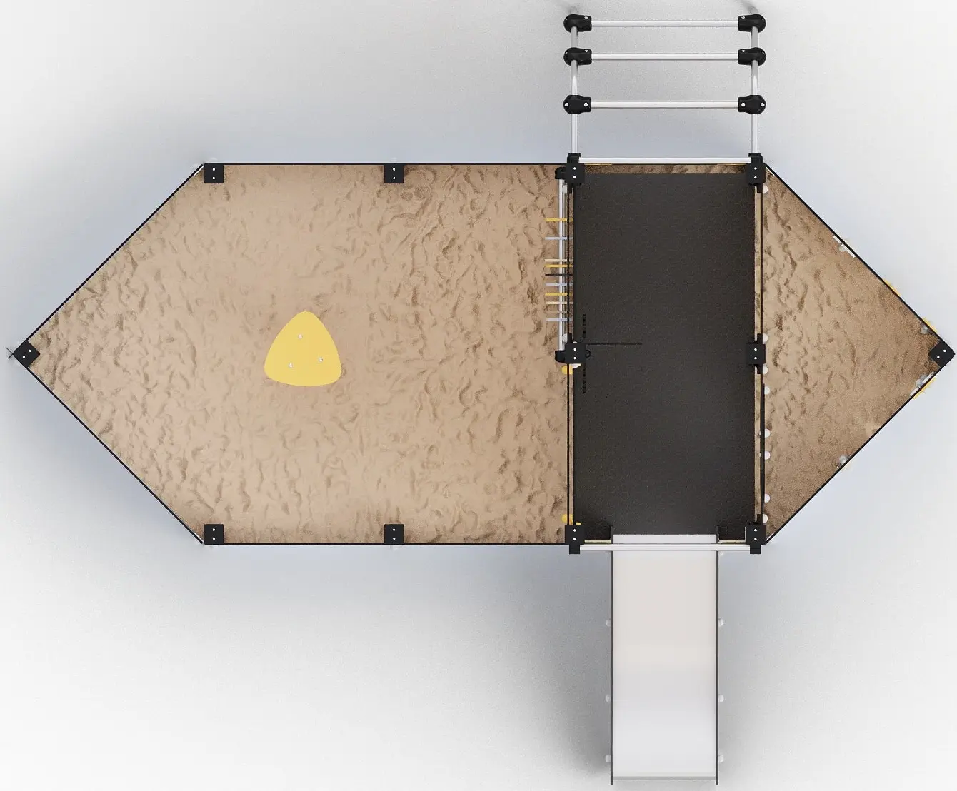 Игровой комплекс DastimArt 142.1 (Grey/Yellow) - 3