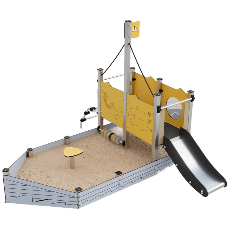 Игровой комплекс SMYard 142.1 (Grey/Yellow)