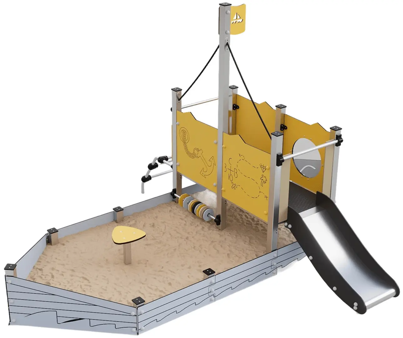 Игровой комплекс DastimArt 142.1 (Grey/Yellow)