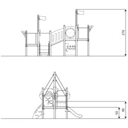 Игровой комплекс DastimArt 143 (Blue/Green) Thumb
