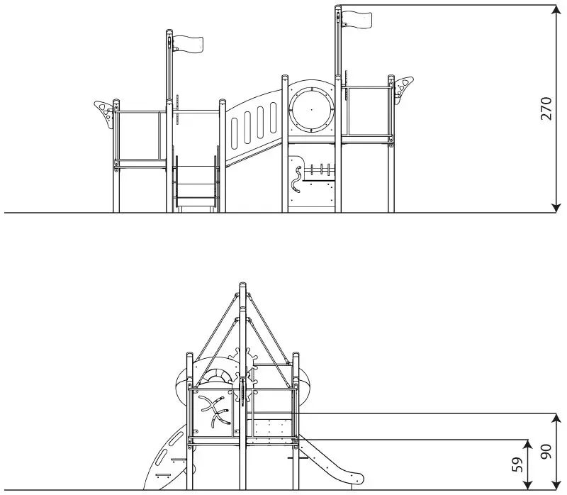 Игровой комплекс DastimArt 143 (Blue/Green) - 4
