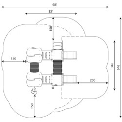 Игровой комплекс DastimArt 159 (Blue/Green) Thumb