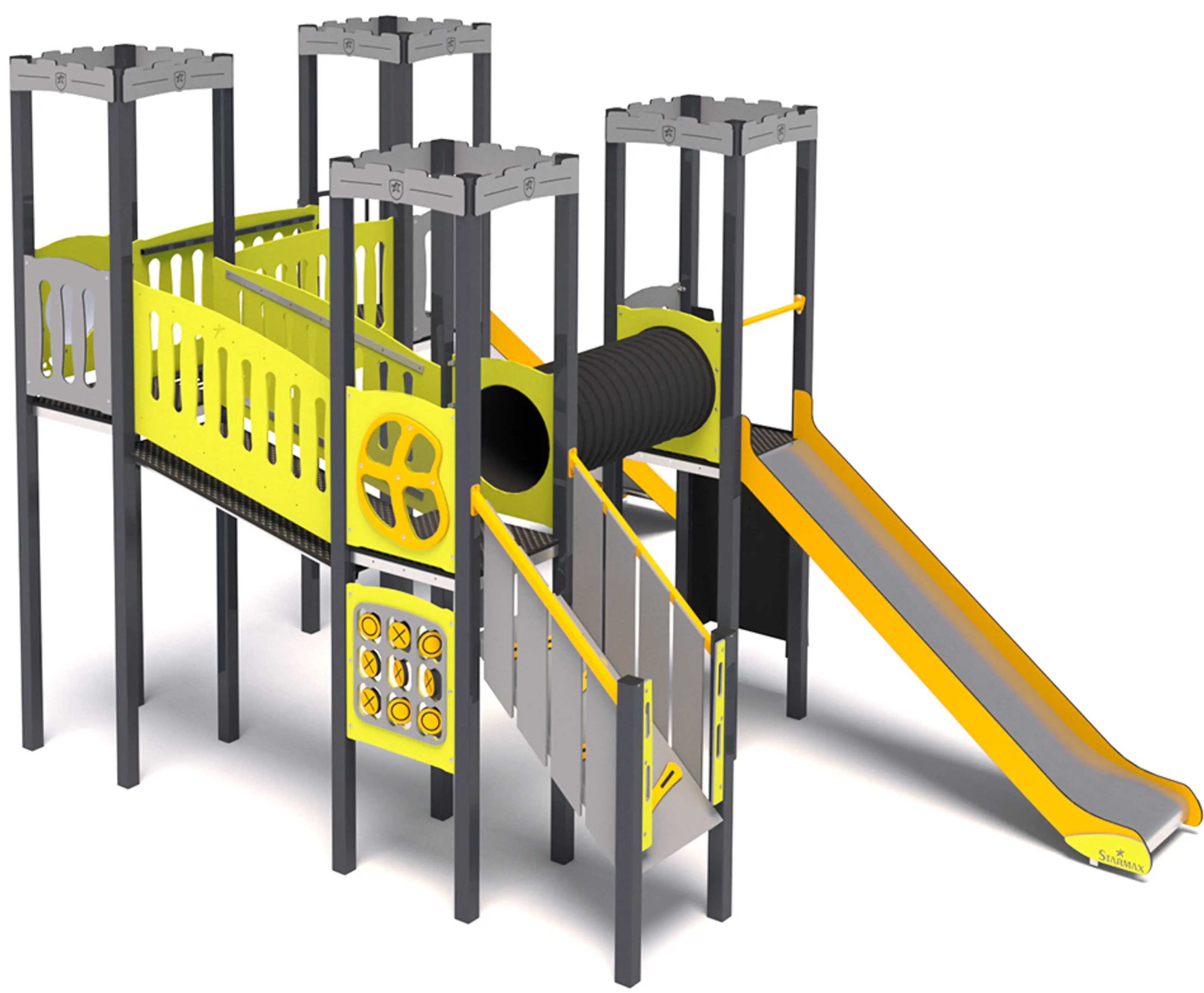 Игровой комплекс DastimArt 162 (Yellow/Grey/Orange) - 2