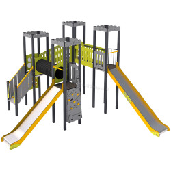 Игровой комплекс DastimArt 162 (Yellow/Grey/Orange)