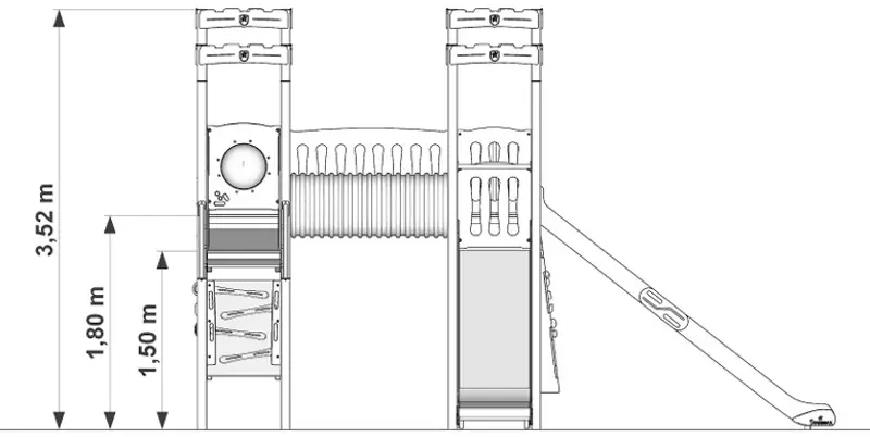 Игровой комплекс DastimArt 162 (Yellow/Grey/Orange) - 4