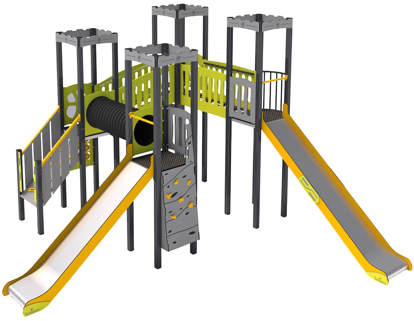 Игровой комплекс DastimArt 162 (Yellow/Grey/Orange)