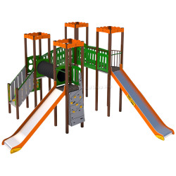 Игровой комплекс DastimArt 162.1 (Green/Orange/Grey)