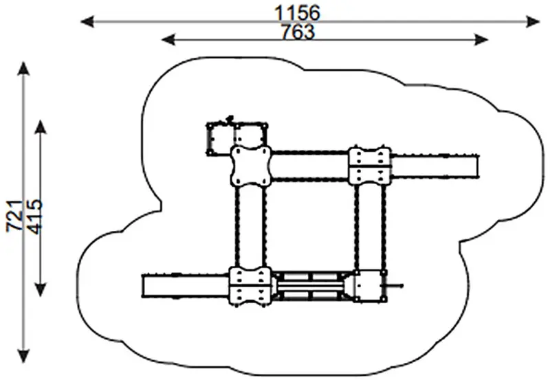 Игровой комплекс DastimArt 164 (Orange/Green) - 2