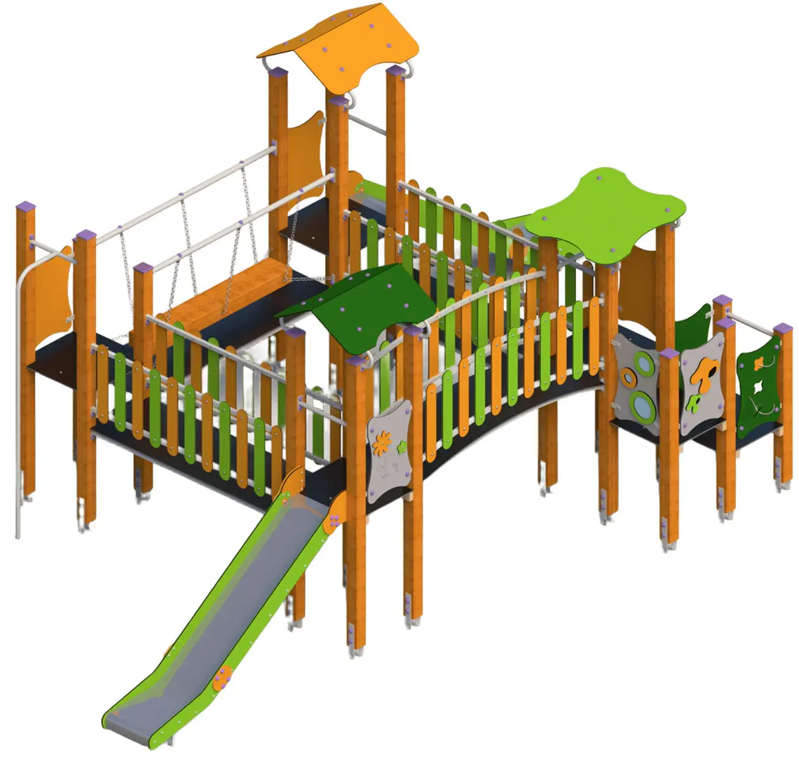 Игровой комплекс DastimArt 164 (Orange/Green)