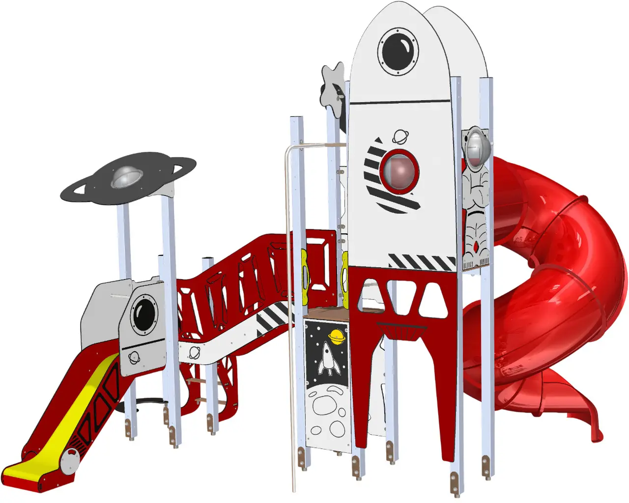 Игровой комплекс DastimArt 173 (White/Red)