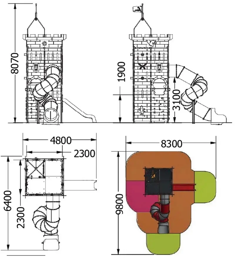 Игровой комплекс DastimArt 174 - 4