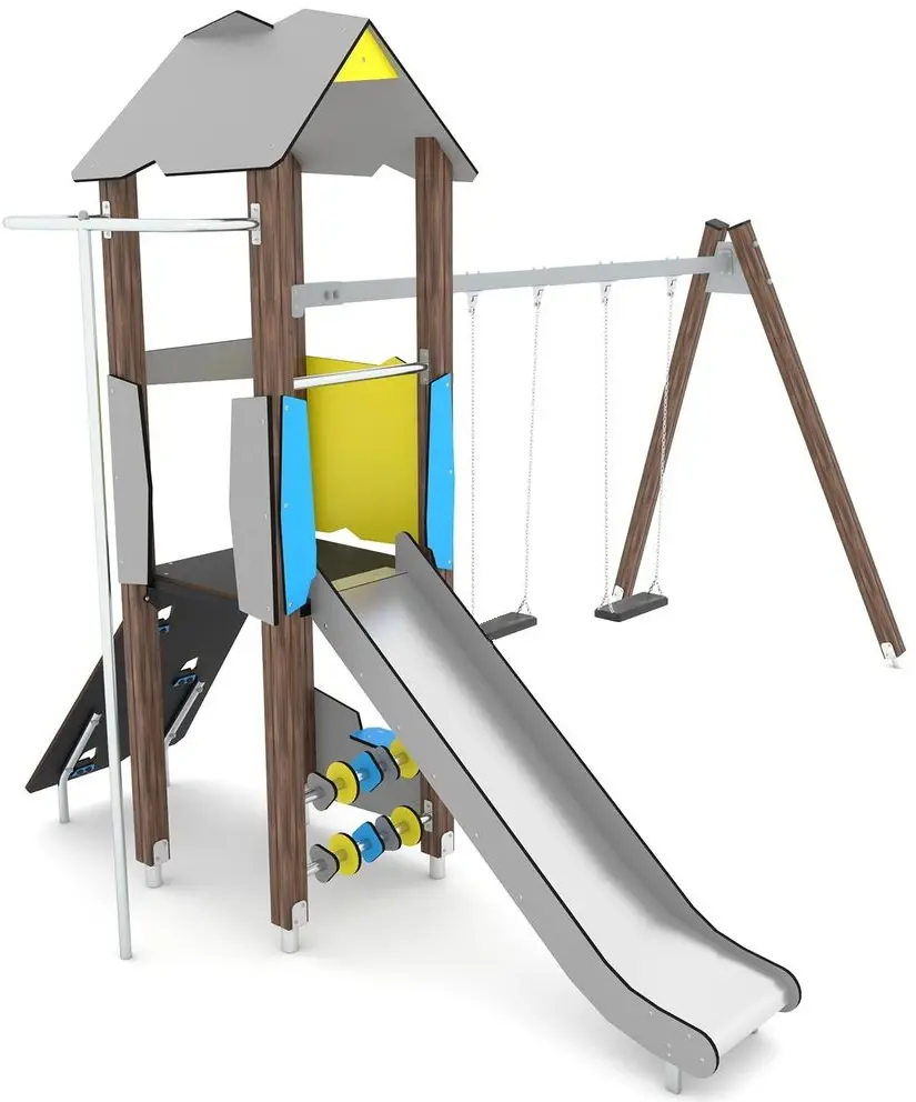 Игровой комплекс DastimArt 180 (Grey/Blue/Yellow) - 2