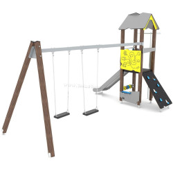 Игровой комплекс DastimArt 180 (Grey/Blue/Yellow)