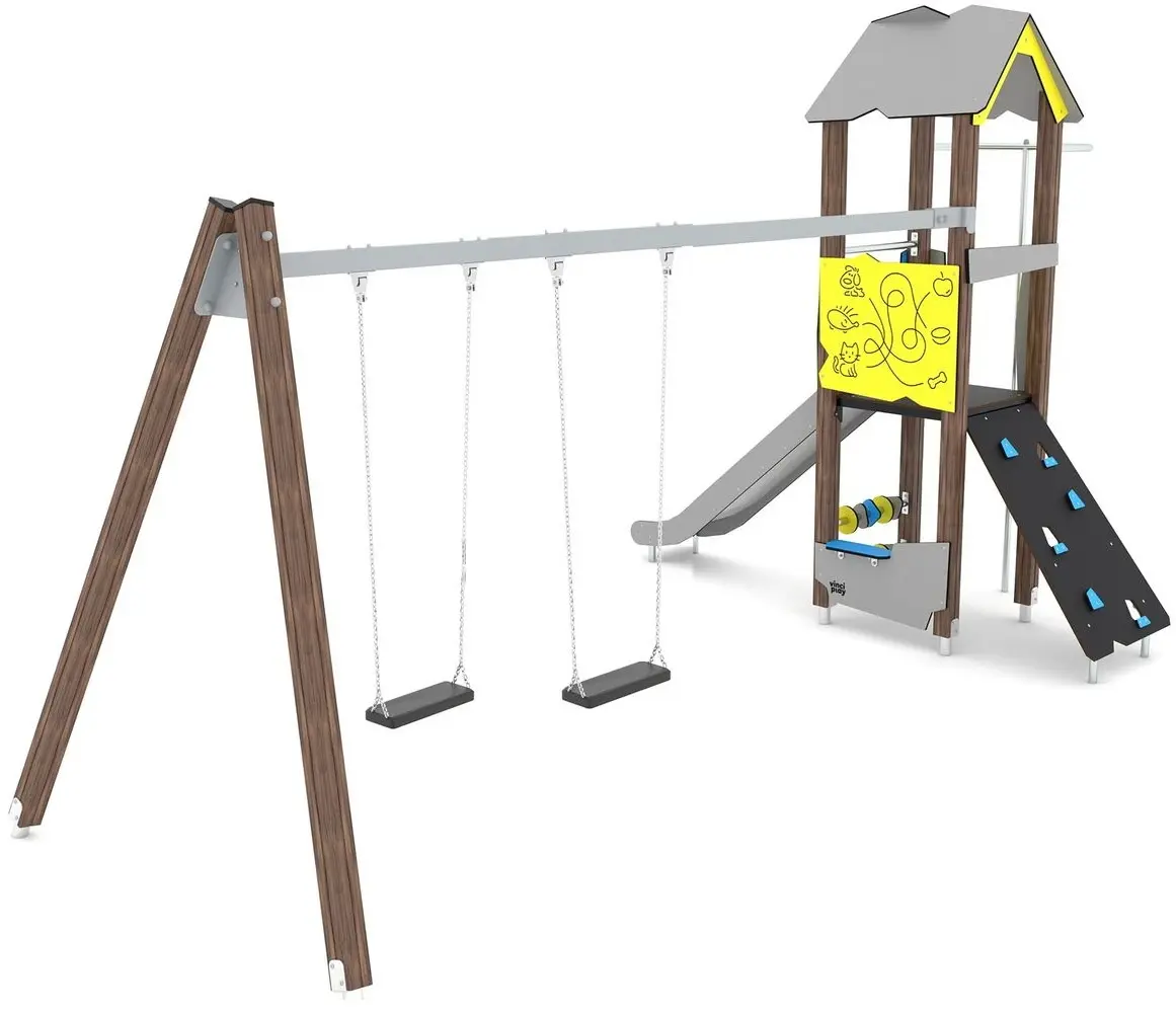 Игровой комплекс DastimArt 180 (Grey/Blue/Yellow)