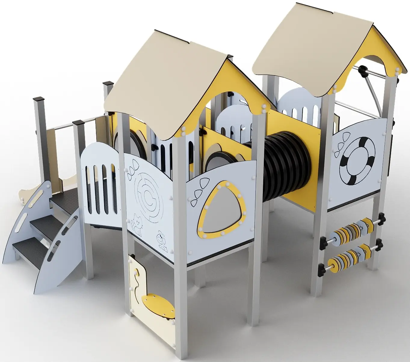 Игровой комплекс DastimArt 182 (Beige/Blue/Yellow) - 2