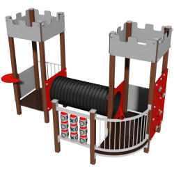 Игровой комплекс DastimArt 547 (Red/Grey)