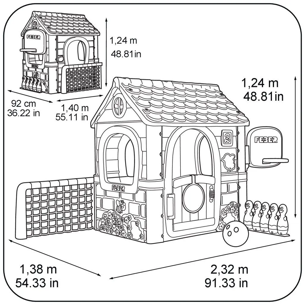 Игровой домик Feber Activity House 6в1 (Multicolor) - 5