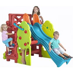 Tobogan pentru copii Feber Wood House 9590 (Green/Red/Blue) Thumb